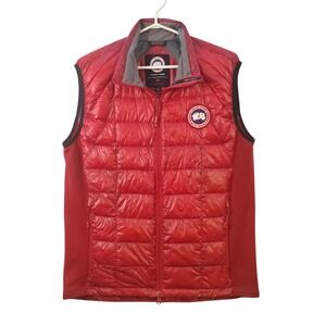 Canada Goose HyBridge Lite Vest Red Mens Large 2702M Down Insulated Puffer Gilet